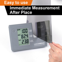 Marca propia LS101 Window Tint Checker Car Transmission Tester Medidor de transmisión de película solar automática