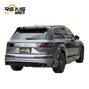 Para <span class=keywords><strong>Audi</strong></span> Q7 Upgrades para Nova Fibra De Carbono Carro Pára-lama Roda Brow Difusor Traseiro Spoiler Alta Qualidade Body Kit - Product Image 5