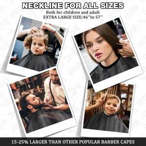 Capa de Peluquería con Logotipo Personalizado, Impermeable, Antiestática, Diseño Personalizado de Fábrica, Capa de Barbero para Corte de Cabello, Poliéster - Product Image 4