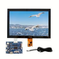 Placa Controladora LCD Universal FPC Personalizada RGB/LVDS/TTL de 30/40/50/60 Pines, Placa Convertidora de Lvds a Hd-m Vga AV