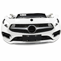 Conjunto de Parachoques Delantero Original Usado para Mercedes-Benz CLS C257 2019-2023, Completo con Radiador, Parte Frontal OEM