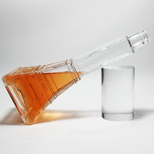 Bouteille en verre de luxe tendance en forme de Tour Eiffel, différentes tailles (500 ml, 750 ml) pour Brandy, Rhum, Tequila, <span class=keywords><strong>Bordeaux</strong></span> – Offre Spéciale - Product Image 5