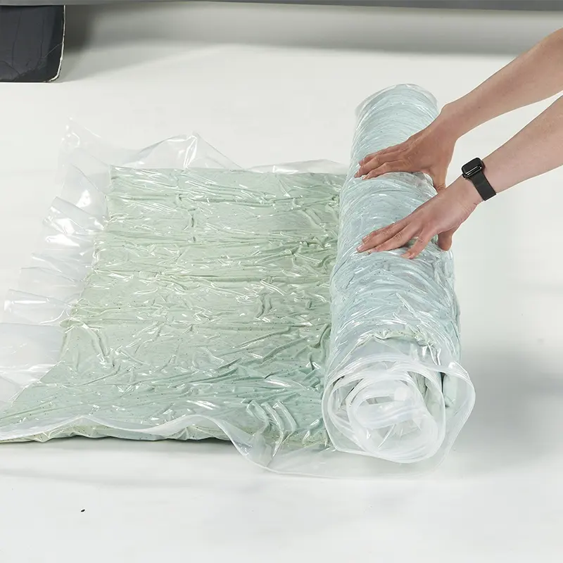 Sac de stockage sous vide pour matelas compressé géant réutilisable OEM PA PE avec pompe