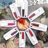 Kit de rouge à lèvres, étiquette privée, boîte pour lèvres, mat, couleur chair, avec doublure, sans cruauté