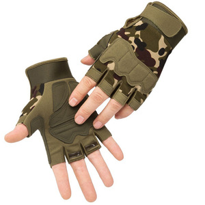 2026 Wholesale Winter <b>Half</b> Finger Tactical Gloves Protective and Shock Resistant - Product Image 4