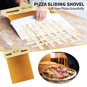 Nueva pala deslizante para Pizza, espátula mágica para transferencia de Pizza, deslizador antiadherente, cáscara de Pizza deslizante para hornear masa - Product Image 6