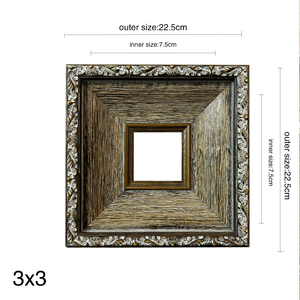 Trung Quốc cổ điển treo tường trang trí khung tranh gỗ rắn gỗ Retro cũ in hạt gỗ hình ảnh khung ảnh - Product Image 3