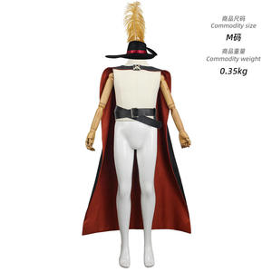 Costume da Cosplay Classico Anime per Carnevale, Outfit per Adulti, Costume di Shrek e Puss in Boots con Cappello e Mantello - Product Image 5