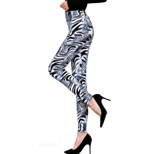 Nouveaux Leggings Cropped Femme Taille Mi-Haute, Imprimé Léopard, Extensibles, Grande Taille, Fins, Sexy, Tendance, pour Porter à l'extérieur - Product Image 3