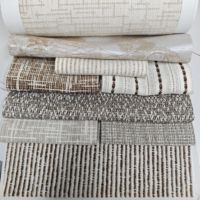 Tissu d'ameublement jacquard texturé en chenille 425 g/m² mélange coton lourd 110 pouces de large au mètre pour canapé, rideau, coussin