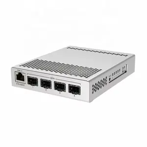 CRS305-1G-4S+IN Mikro Tik 5-Port Desktop Switch, 1 Gigabit Ethernet Port, 4 SFP+ 10Gbps Ports