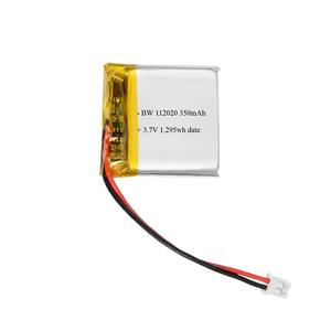 Kulaklık için yüksek kapasiteli lityum iyon batarya hücre 112020 3.7V 350mAh UL onaylı şarj edilebilir <span class=keywords><strong>Lipo</strong></span> pil - Product Image 1