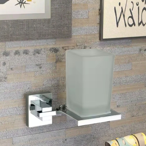 Aaron Vente directe Porte-gobelet mural en acier inoxydable Garantie 1 an Porte-gobelet en verre pour salle de bain - Product Image 2