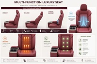 Ensemble de sièges de voiture personnalisés OEM, couleur personnalisée, réglage électrique, sièges en cuir imperméables pour Mercedes-Benz Vito Sprinter Van, véhicules de luxe