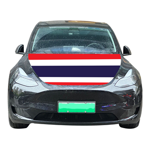 Housse de capot de voiture avec drapeau de Thaïlande, housse de capot de moteur de voiture avec drapeau, vente en gros, personnalisable, résistante à l'usure et durable - Product Image 3