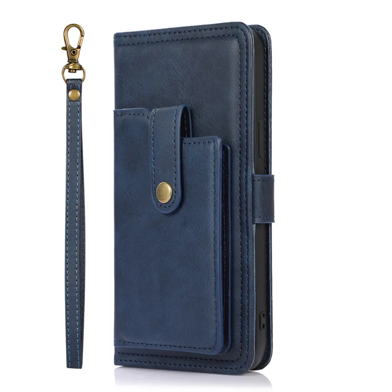 Custodia a portafoglio in pelle sintetica cover per iPhone 11 12 Pro 13 14, per iPhone 15/15 cover porta carte Promax