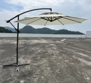 Uplion-Paraguas de piscina de doble ventilación de metal comercial, sombrilla de jardín de gran tamaño, sombrilla de patio