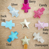 Barrettes à cheveux personnalisées en velours et polyester avec paillettes et franges pour tout-petits/bébés/enfants