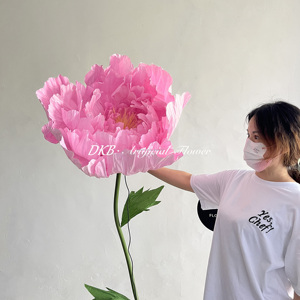 Flor gigante de personalización de fábrica con soporte Flores de papel grandes rosas de alta calidad para decoraciones de bodas - Product Image 5