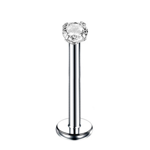 ASTM F136, pasador de titanio sin rosca, Labret, <span class=keywords><strong>Piercing</strong></span> de labio Chapado en PVD, joyería, pendientes, Stud, Tragus <span class=keywords><strong>Daith</strong></span> para mujer y <span class=keywords><strong>hombre</strong></span> - Product Image 2