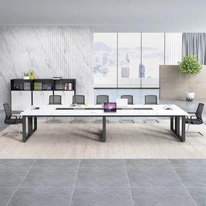Mesa de Conferencia de Oficina Marca <span class=keywords><strong>XT</strong></span>, Mesa de Entrenamiento Larga, Diseño Moderno y Simple, Tipo Placa, Gran Tamaño, Embalaje en Correo de Guangdong - Product Image 3