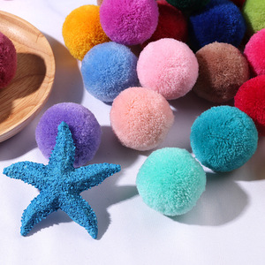 Offre Spéciale cachemire fausse fourrure 100 pièces/sac 2.5cm 25mm Polyester pompon pour bricolage chaussures vêtements <span class=keywords><strong>accessoires</strong></span> - Product Image 6