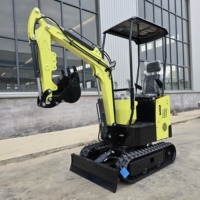 Mini-excavatrice d'occasion TKMACH 1 tonne, nouvelle excavatrice sur chenilles, moteur Briggs & Stratton, moteur hydraulique Hengli, haute capacité de charge, garantie 1 an