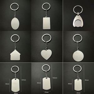 Wholesale <b>Blank</b> Plain Keychain Round Shaped Custom Laser Logo Luxury Souvenir Made Metal <b>Ring</b> for Printing Keychain Accessories - Product Image 6