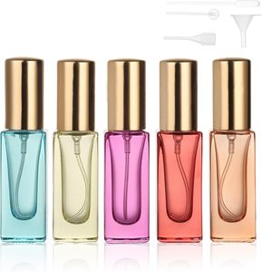 Bouteilles de parfum en verre miniatures de 10 ml à pression, étanches, avec atomiseur, flacon échantillon en verre de 10 ml – Vente chaude - Product Image 1