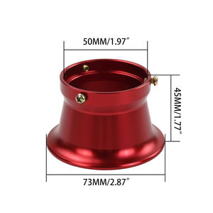 LINGQI Accessoire de <span class=keywords><strong>moto</strong></span> de course Matériau anti-corrosion Filtre à air Coupe-vent <span class=keywords><strong>50mm</strong></span> pour Pit Dirt Bike - Product Image 1