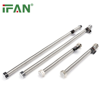 Tuyaux flexibles métalliques de haute qualité IFAN 1/2 en acier inoxydable, connecteur de chauffe-eau à soufflet, tuyau ondulé en acier inoxydable