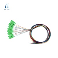 CO-NET 12 couleurs Pigtail SC/LC SM/OM3/OM4 0.9mm 1.5m LSZH FTTX Garantie 3 ans