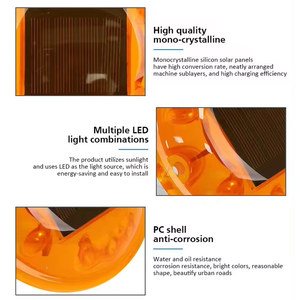 Nhà Máy Giá đầy màu sắc đường đinh tán nhà sản xuất LED năng lượng mặt trời Stud năng lượng mặt trời đường vỉa hè đánh dấu - Product Image 5