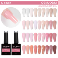 Gel Constructor de Uñas de Alta Calidad de Marca Propia en Botella, Sin Sensación de Quemadura, Gel Constructor de Uñas Color Nude, Kit UV de 100 ml, Sin Gris, Logotipo Personalizado