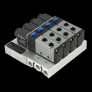 Colector de Solenoide de 5 Vías y 2 Posiciones de Alta Calidad con Base Tipo Isla, 220V 24V - Product Image 2