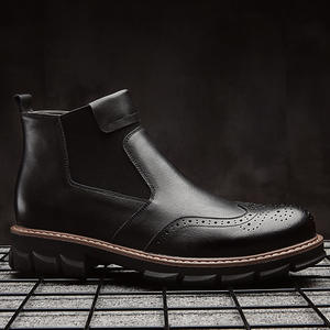 Sh12592a Slip on abito da uomo <span class=keywords><strong>stivali</strong></span> <span class=keywords><strong>chelsea</strong></span> vera pelle colore marrone <span class=keywords><strong>stivali</strong></span> martin boot - Product Image 6