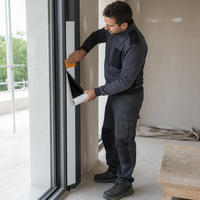 Film de protection PE pour profilés aluminium, film plastique BOPP, protection de surface, OEM, vente en gros, fournisseur d'usine, en rouleau