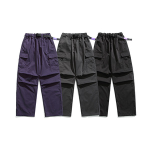 <span class=keywords><strong>Pantaloni</strong></span> <span class=keywords><strong>Cargo</strong></span> Casual stile High Street da <span class=keywords><strong>uomo</strong></span> <span class=keywords><strong>pantaloni</strong></span> Pocket Multi-Pocket <span class=keywords><strong>pantaloni</strong></span> da Jogger larghi a gamba dritta con disegno da paracadutista personalizzato - Product Image 2