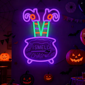 Halloween LED Chaussures Néons Fantôme Festival Atmosphère Illuminé Accessoires Scène Arrangement - Product Image 1