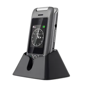 Pabrikan artfone G6 4G ponsel DECT versi Amerika profesional dengan VoLTE dual LCD flip telepon Senior