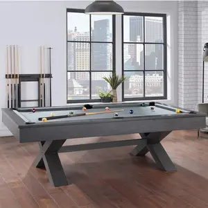 Boule commerciale légère sans fil de conception populaire 8 à vendre la table de billard de jambes droites en vente 7ft 8ft 9ft style simple et classique