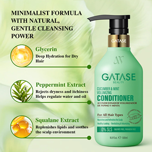Los Mejores Productos para <span class=keywords><strong>el</strong></span> Cuidado del Cabello con Pepino y Menta, Champú y Acondicionador Voluminizadores, Nutre, Reduce <span class=keywords><strong>el</strong></span> <span class=keywords><strong>Frizz</strong></span>, Compatible con OEM, Set para <span class=keywords><strong>el</strong></span> Cuidado del Cabello - Product Image 4