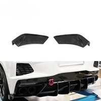 Diffuseur de pare-chocs arrière en fibre de carbone C8 pour Chevrolet Corvette C8 2 portes Targa Top Coupé 2020-2021