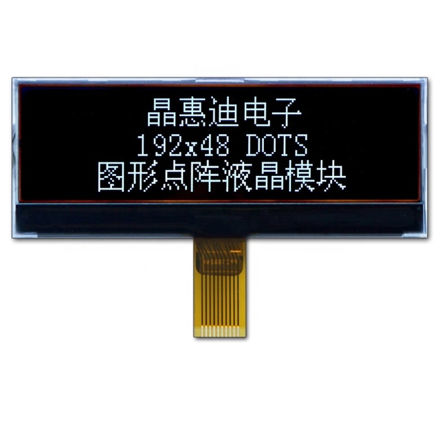 Electronic Display 192X48 DOT Digital Display Graphic LCD Module JHD19248-G05BFW-BL