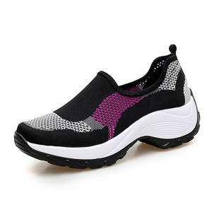 Zapatillas de deporte casuales sin cordones suaves transpirables de malla para <span class=keywords><strong>mujer</strong></span> - Product Image 5