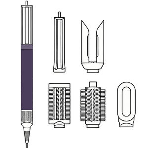 Secador de Pelo Profesional de Alta Calidad HS09, Estilizador de Cabello Automático con Aire Caliente, Rizador de Pelo/Púrpura - Product Image 3