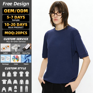 T-shirt unisexe ample en coton 100% de haute qualité, 260 grammes, avec ourlet côtelé, impression de logo personnalisée, col rond, respirant, pour homme - Product Image 3