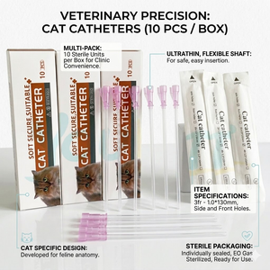 Catéter Urinario Estéril <span class=keywords><strong>para</strong></span> <span class=keywords><strong>Gatos</strong></span>, Directo de Fábrica, <span class=keywords><strong>para</strong></span> Clínicas Veterinarias - Product Image 2