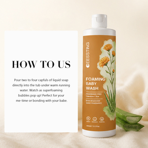 Wholesale Gentle Fragrance Free Baby Products Protect Baby Skin Barrier Moisturizing Nourishing Foaming Baby Wash - Product Image 5