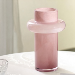 Jarrón de Vidrio <span class=keywords><strong>Fenton</strong></span> Vintage, Estilo Chino, Hecho a Mano, Color Jade Leche, Modelo para Arreglos Florales en Sala de Estar, Adorno de Alta Gama - Product Image 5